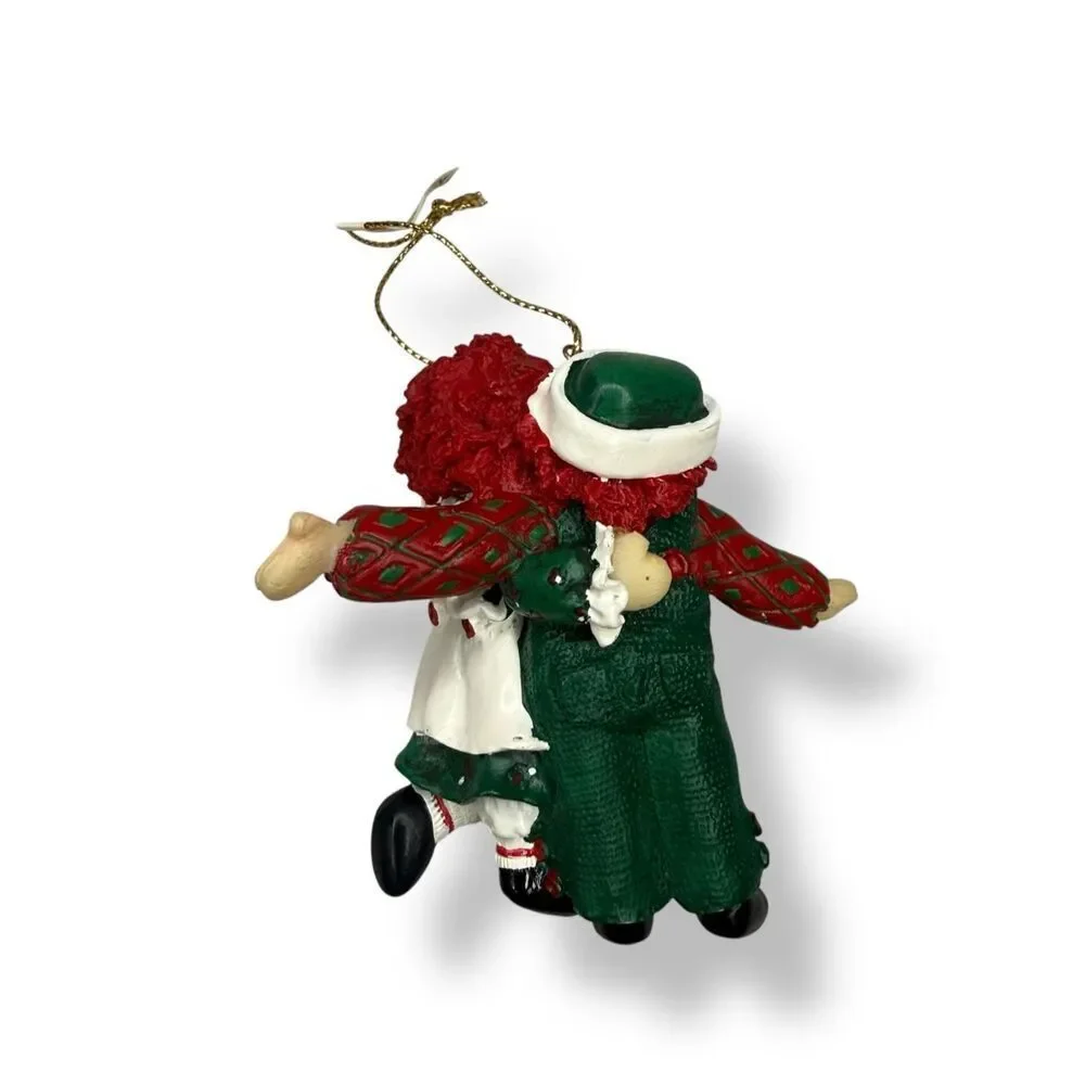 Vintage 1998‎ Raggedy Ann & Andy Christmas Ornament Holiday Collectible